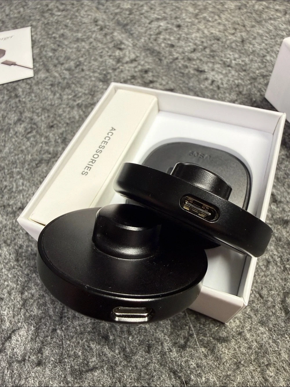 Smart Ring USB-C Charger - Gray Fast Charging Dock